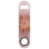 ソフトピンクフローラドリーム抽象芸術フラクタルアートフラワー スピード栓抜き (裏面)