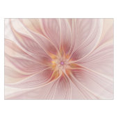 ソフトピンクフローラドリーム抽象芸術フラクタルアートフラワー テーブルクロス (正面(横))