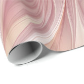 ソフトピンクフローラドリーム抽象芸術フラクタルアートフラワー ラッピングペーパー (ロールコーナー)