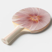 ソフトピンクフローラドリーム抽象芸術フラクタルアートフラワー 卓球ラケット (正面アングル)
