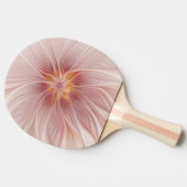 ソフトピンクフローラドリーム抽象芸術フラクタルアートフラワー 卓球ラケット (横)