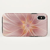 ソフトピンクフローラドリーム抽象芸術フラクタルアートフラワー Case-Mate iPhoneケース (裏面(横))