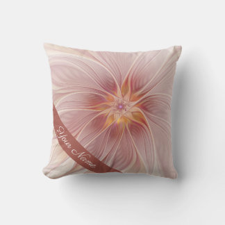 ソフトピンクフローラドリーム抽象芸術モダンフラワー名 クッション