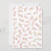 ソフトピンクフローラハート保存日 招待状 (裏面)