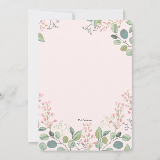 ソフトピンクフローラ宗教 招待状 (裏面)