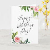 ソフトピンクフローラ母の日 カード (黄色い花)