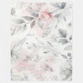 ソフトピンクフローラ洗浄 フリースブランケット (正面)