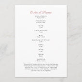 ソフトピンクフローラ葬祭慰霊令 プログラム (裏面)