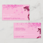 ソフトピンクプロメイドクリーニングハウススプきらめくレイ 名刺 (正面/裏面)