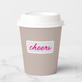 ソフトピンクペーパーカップ - 花嫁のためのパーティーに最適 紙コップ