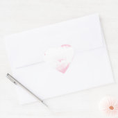 ソフトピンクホワイト牡丹 – フローラ ハートシール (封筒)