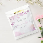 ソフトピンクボモダンホ結婚式の引き出物バッグ フェイバーバッグ (封をした状態)