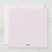 ソフトピンクメリーの小さなクリスマスススススクエアフォトカード シーズンカード (裏面)