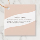 ソフトピンクモダン製品つるラベル フェイバータグ (正面)