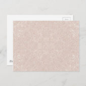 ソフトピンクレースの背景 ポストカード (正面/裏面)