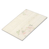 ソフトピンクローズオンアンティーク様紙 ノートパッド (アングル)