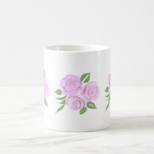 ソフトピンクローズマグ コーヒーマグカップ (中央)