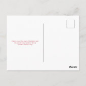 ソフトピンクローズマザーズデイ ポストカード (裏面)