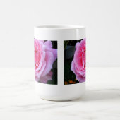 ソフトピンクローズ入りフル開花飲料マグカップ コーヒーマグカップ (中央)