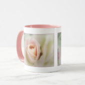 ソフトピンクローズ入りフル開花飲料マグカップ マグカップ (正面左)