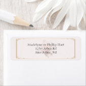 ソフトピンクローズ差出人住所ラベル ラベル (インサイチュ)