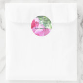 ソフトピンクローズ蔵書票 ラウンドシール (バッグ)