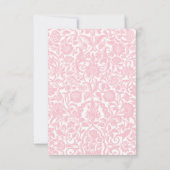 ソフトピンクロータランタンインスパイア結婚インディアン サンキューカード (裏面)