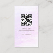 ソフトピンク写真ソーシャルメディアネットワーク， Instagram 名刺 (裏面)