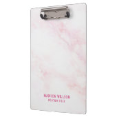 ソフトピンク大理石テクスチャ クリップボード (左)