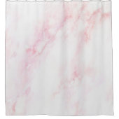ソフトピンク大理石テクスチャ シャワーカーテン (正面)