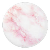 ソフトピンク大理石テクスチャ セラミックノブ (正面)