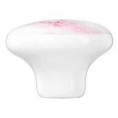 ソフトピンク大理石テクスチャ セラミックノブ (側面)