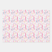 ソフトピンク模様 ラッピングペーパーシート (正面2)