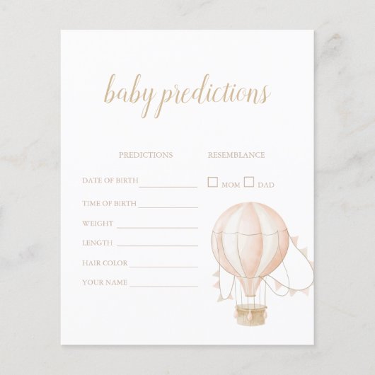 ソフトピンク温風量予測ゲームカード (正面)