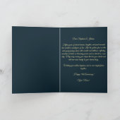 ソフトピンク牡丹と金ゴールド15結婚周年 カード (内部)