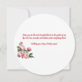 ソフトピンク牡丹マザーズデイラウンド カード (裏面)