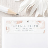 ソフトピンク牡丹住所 シール (インサイチュ)