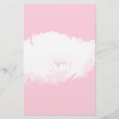 ソフトピンク白牡丹フローラ文房具 便箋 (正面)