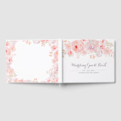 ソフトピンク結婚フローラ ゲストブック (全面)