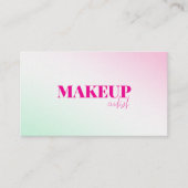 ソフトピンク絵を描の抽象芸術QRコード名刺 名刺 (正面)