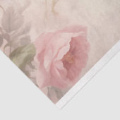 ソフトピンク繊細なバラフローラ背景 薄葉紙 (詳細)