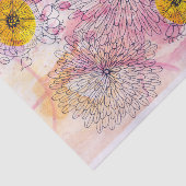 ソフトピンク芸術的オレンジ水彩インクラインアート 薄葉紙 (詳細)