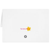 ソフトピンク開花 – 歌の歌8:14グリーティングカード (裏面横)