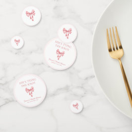 ソフトピンク コケッティ シャワーのお知らせ コンフェッティ