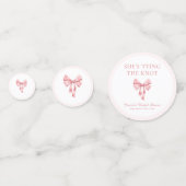 ソフトピンク コケッティ シャワーのお知らせ コンフェッティ (正面)