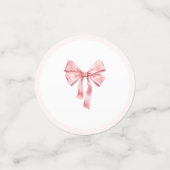 ソフトピンク コケッティ シャワーのお知らせ コンフェッティ (スモール正面)