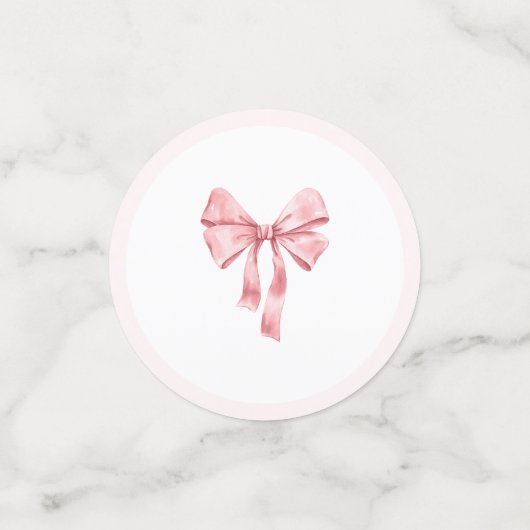 ソフトピンク コケッティ シャワーのお知らせ コンフェッティ (スモール正面)