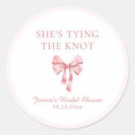 ソフトピンク コケティ シャワーのお知らせ ラウンドシール