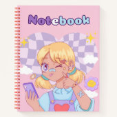 ソフトピンク🌸💗✨ ノートブック (正面)