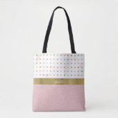 ソフトピンク(ハート) トートバッグ (正面)